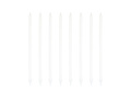 Hosszú fehér születésnapi gyertyák - 15 cm - 8 db.