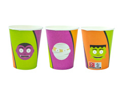 Halloween papírpoharak Monsters - 250 ml - 6 db.