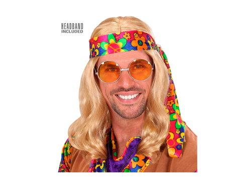 Szőke Hippie Dude paróka fejpánttal