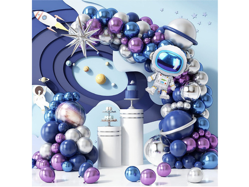 Zestaw balonów do girlandy Kosmos - 115 szt.