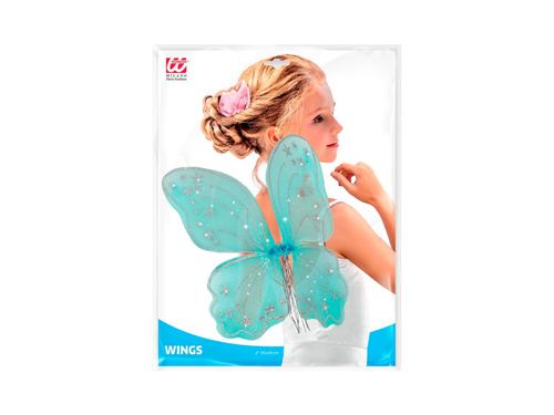 Türkiz fantázia szárnyak 50×45 cm