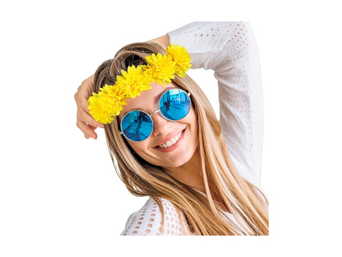 Sárga virágos fejpánt