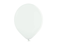 Pasztell fehér latex lufi - kicsi - 100 db.