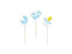 Babaköszöntő csákányok kék - 6 db.
