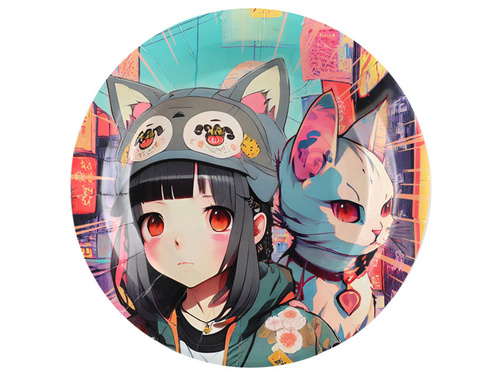 Manga papírtányérok - 22,5 cm - 10 db.