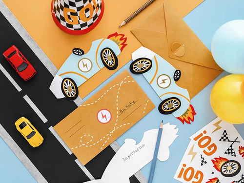 Születésnapi meghívók Autko - 6 db.