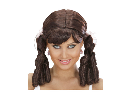 Barna Lolita paróka lófarokkal