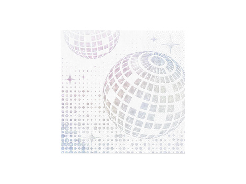 Disco Silver szalvéta - 33 cm - 10 db.