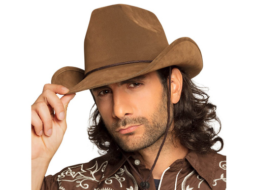 Barna cowboy kalap - 1 db.