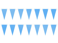 Baner girlanda flagietki błękitne - 500 cm