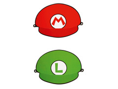 Super Mario Bros születésnapi sapkák - 8 db.