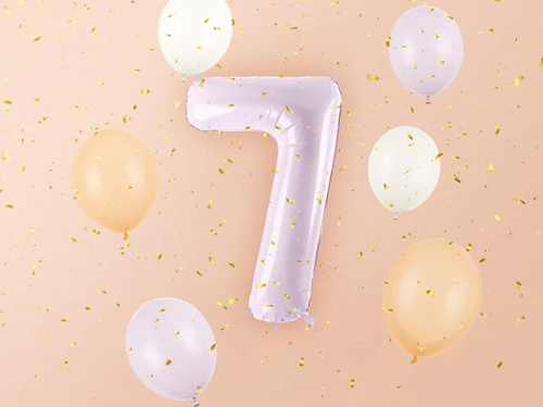 Fólialufi lila 7-es lufi - 72 cm - 1 db.