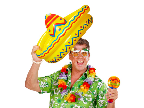 Sombrero felfújható dekoráció - 50 cm - 1 db.
