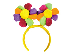 Fejpánt virágokkal - 1 db.