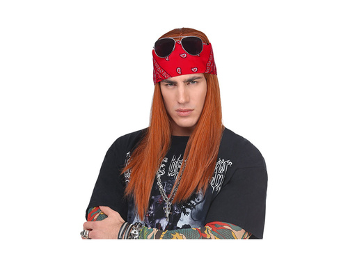 Axel paróka kendővel és szemüveggel