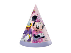 Minnie egér papír sapkák - 6 db.