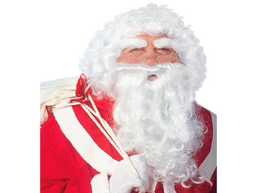 Mikulás paróka szakállal Deluxe - 1 db.