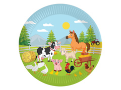 Papírtányérok Farm - 18 cm - 6 db.