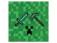 Születésnapi szalvéták Pixels - 33 cm - 20 db.