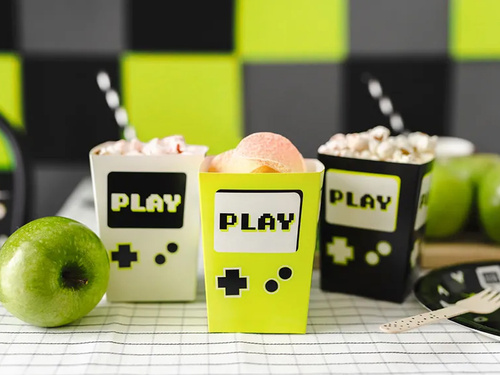 Játék popcorn dobozok - 6 db.