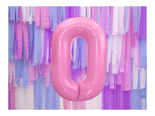 0 rózsaszínű fólialufi - 86 cm - 1 db.