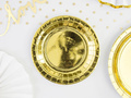 Arany papírtányérok - 18 cm - 6 db.