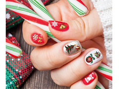 Karácsonyi köröm matricák - 1 op.