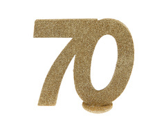 Asztali dekoráció Hetven arany 70-es évek - 1 db.