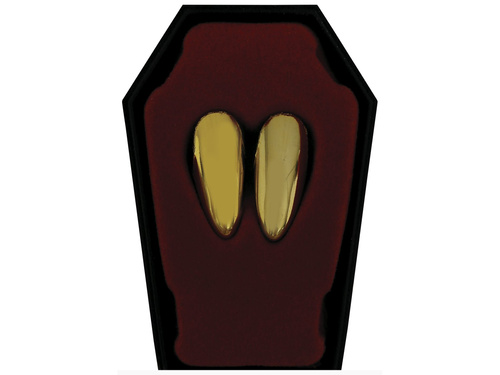 Arany vámpírfogak - 2 db.