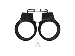 Rendőrségi bilincs fekete - 1 db.