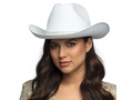 Cowboy kalap cirkonokkal fehér - 1 db.