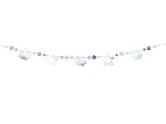 Irizáló sellő füzér - 165 cm - 1 db.