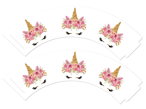 Cupcake liners Unicorn - 6 db.