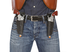 Cowboy öv revolverekkel - 1 db.