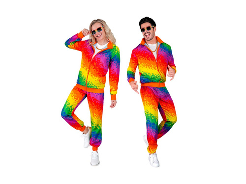 Party jelmez - szivárványos pixel tréningruha