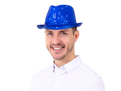 Flitteres kalap tengerészkék - 1 db.