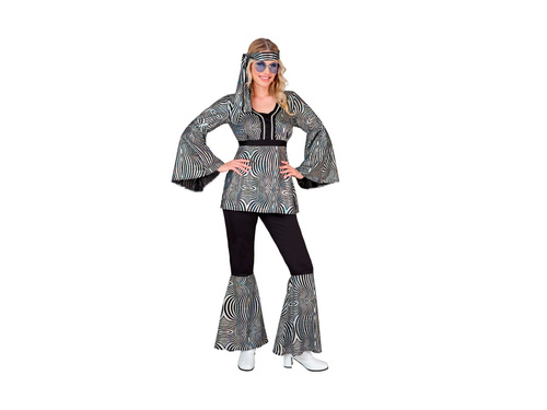 70-es évek diszkó jelmez - ezüst hullámok