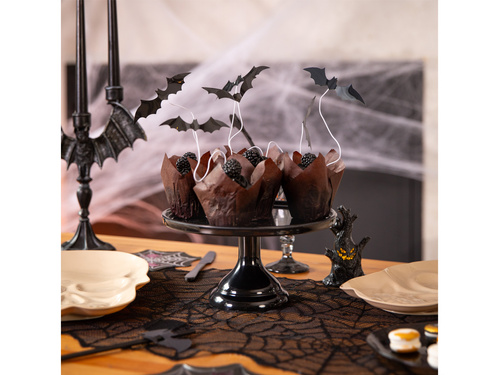 Halloween denevér cupcake picks - 6 db.