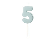 Ötös számú kék gyertya - 5 - 1 db.