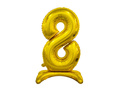 Fólia lufi álló 8-as számú arany - 74 cm
