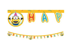 Minion születésnapi banner - 1 db.