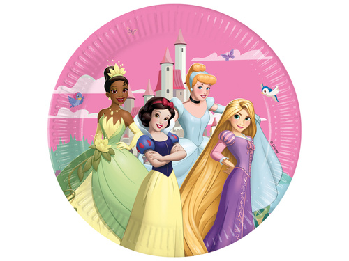 Princess papírtányér - Princess - 23 cm - 8 db.