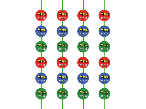 Ninja születésnapi lógó dekoráció