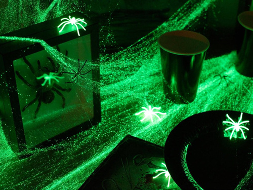 Fluoreszkáló pókháló - 100g - 1 db.