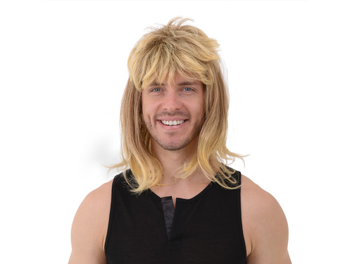 Rockman paróka - szőke - 1 db.