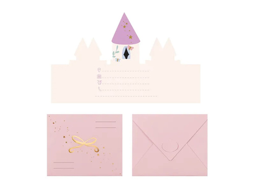 Születésnapi meghívók borítékkal Castle - 6 db.