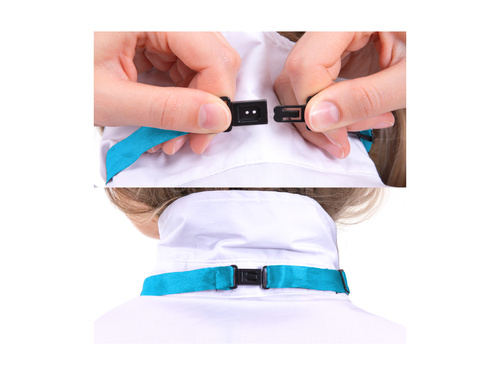 Kék flitteres csokornyakkendő - 7 x 12 cm - 1 db.