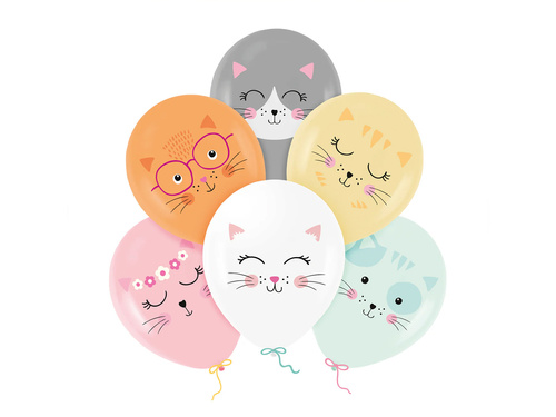 Macska latex lufi - 30 cm - 6 db.