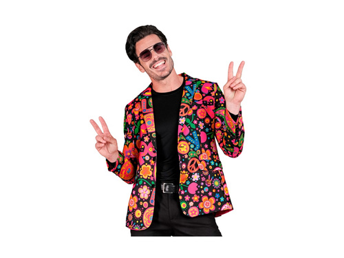 Neon Hippie party kabát - többszínű