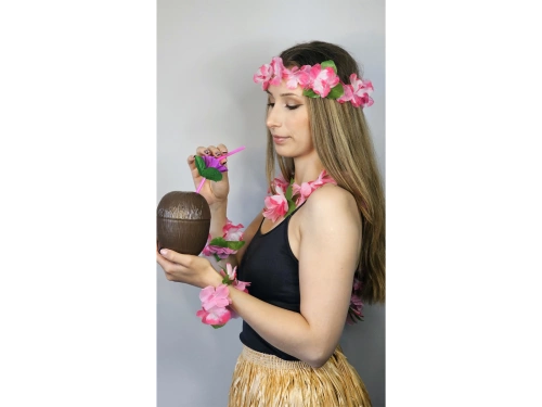 Hawaii szett fehér és rózsaszín - 4 elem